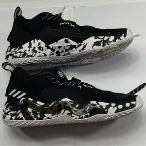 Adidas D.O.N. Issue 3 Black & White Basketball Sneakers H 67719 Men’s Size:8